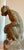 Pair of French Cast Stone Monkey Garden Statues, 23-Inch, Vintage For Sale - Image 9 of 12