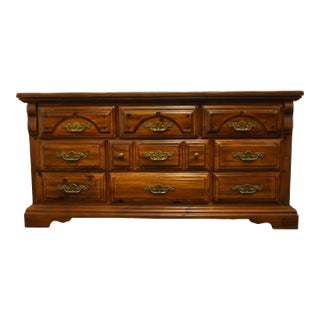 American Drew Solid Pine Rustic Country French 67" Triple Dresser 82-130 For Sale