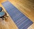 Antique American Amish Rag Runner, Handwoven Wool & Cotton, Stripe Pattern, 3x17 For Sale - Image 9 of 12