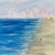 Beach All to Ourselves Seascape Acrylic Painting Ocean Wall Art 8"x8" Unframed For Sale - Image 6 of 7
