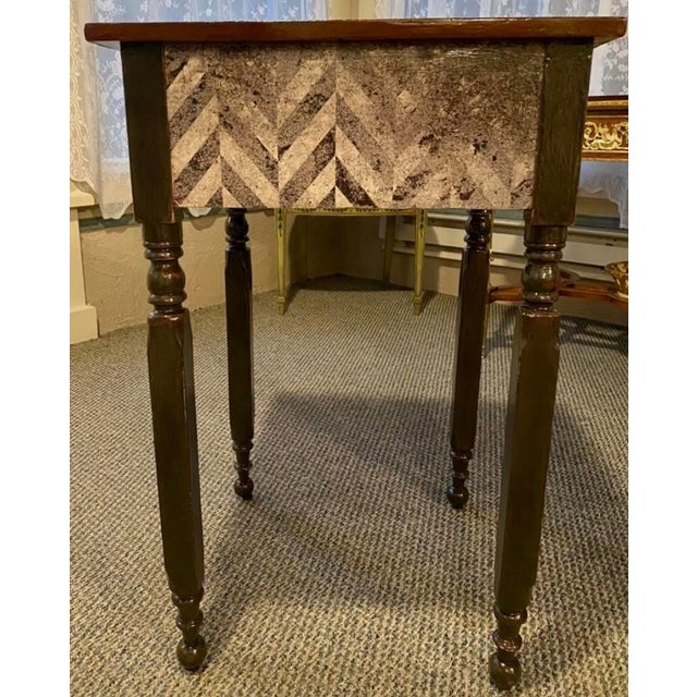 Coffee 1850 - 60s Mahogany and Cherry Single Drawer Nightstand / Side Table For Sale - Image 8 of 11