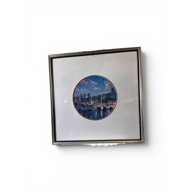 1990s Lahaina Harbor on Maui , Hawaii by Christian Riese Lassen For Sale - Image 4 of 10