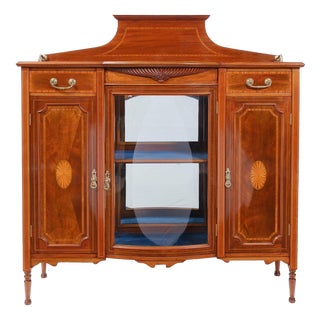 Edwardian Display Cabinet, England, 1900 For Sale