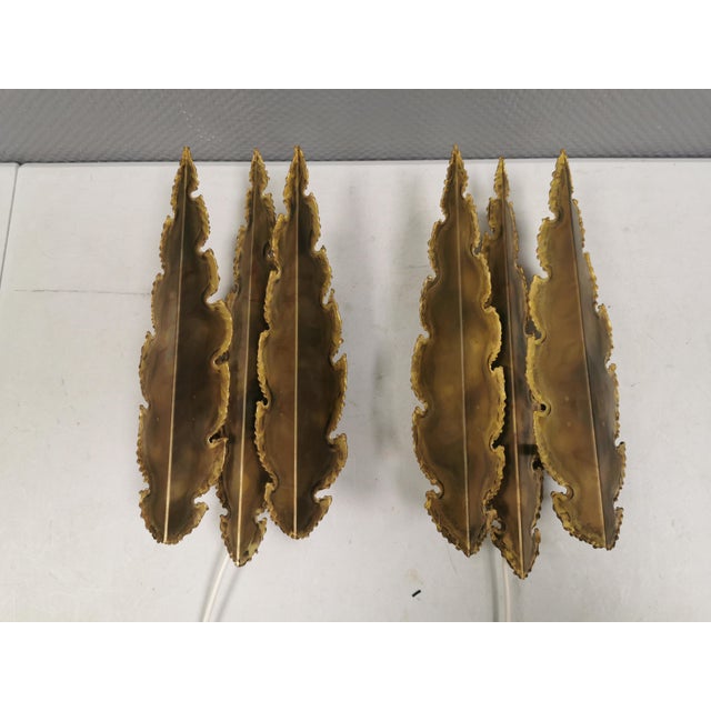 Brutalist Brass Wall Lamps, Svend Aage Holm Sørensen, 1960s Danish Design by Svend Aage Holm Sørensen for Holm Sørensen & Co, Set of 2 For Sale - Image 3 of 12