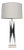 1960s Tall Maurizio Tempestini Chrome & Travertine "Geometric" Table Lamp For Sale