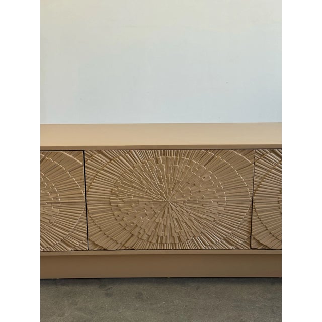 Brutalist 1970s Brutalist Low Profile Credenza For Sale - Image 3 of 15
