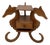 Mid-Century Wooden Side Table in the shape of Seahorse, 1960s For Sale