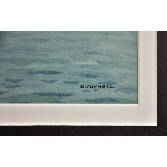 Eric Tufnell, HMS Newcastle in Sydney Harbour, 1956, Watercolour, Framed For Sale - Image 3 of 18
