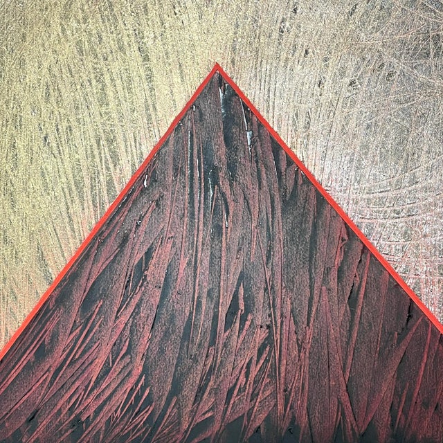 Oluf Gravesen (Danish, 1943-1987) Untitled Mixed Media on Paper, Signed (1984). Mixed media abstract on paper. Signed and...