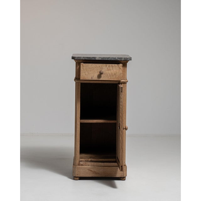 19th Century France Antique White Oak Side Table For Sale - Image 10 of 16