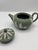 Vintage Wedgwood Sage Green Jasperware Teapot 1955 Glazed Interior Mint Interior For Sale - Image 11 of 12