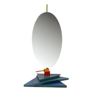 Vintage Postmodern Table Mirror, 1980s For Sale