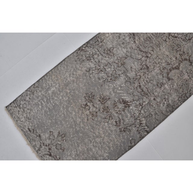 Gray 1960s Grey Oushak Turkish Carpet For Sale - Image 8 of 10