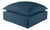 Cali Navy Performance Fabric Ottoman For Sale