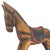 Brown Mid-Century Mexican Folk Art Hand-Carved Polychrome Wooden Rocking Horse For Sale - Image 8 of 16