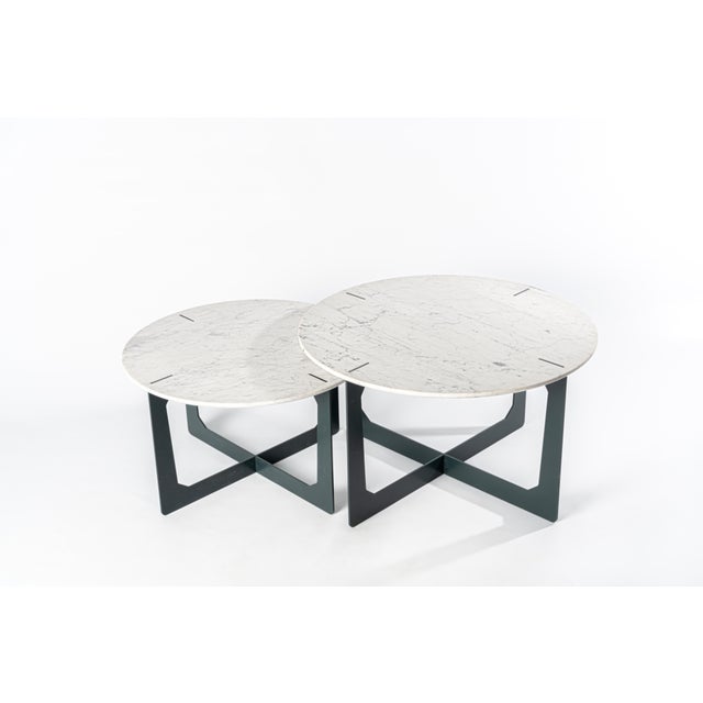Vintage Coffee Tables by Atelier La Ma Dé, Set of 2 For Sale - Image 3 of 3
