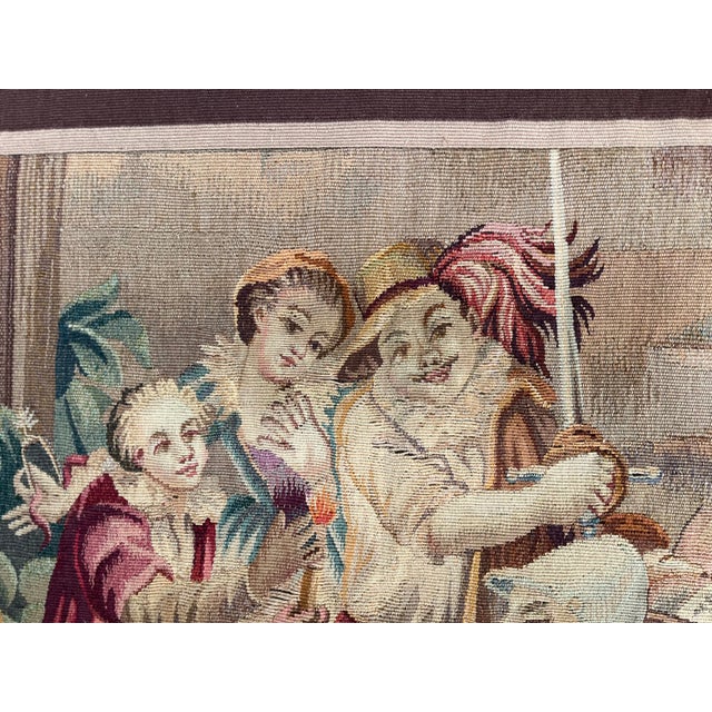 19th-Century French Wool & Silk Tapestry For Sale - Image 4 of 11