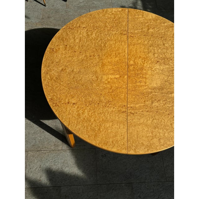 Round Wooden Extendable Table, Sweden, 1960s For Sale - Image 11 of 18