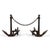American American Cast Iron Anchor Andirons (Pair) For Sale - Image 3 of 10