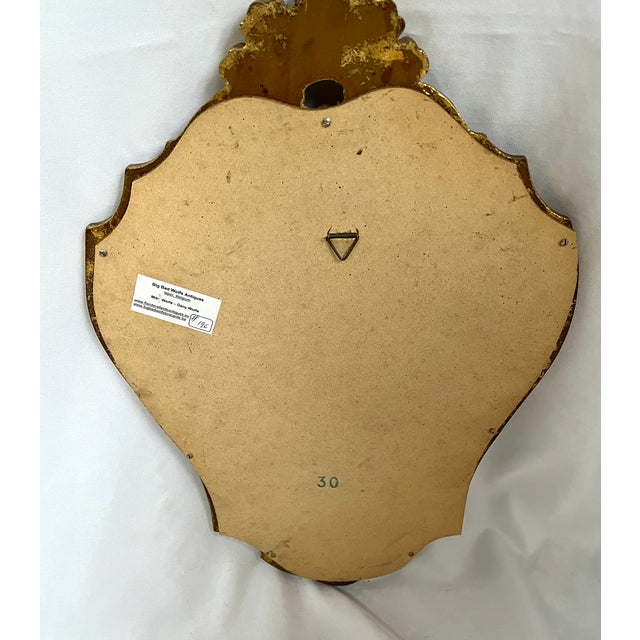 Vintage Belgian Rococo Style Gilded Mirror For Sale - Image 9 of 10