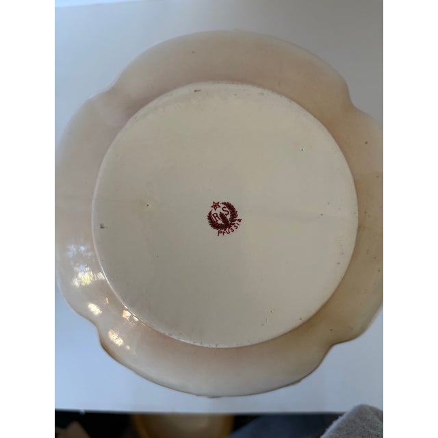 Rs Prussia Antique Lily of the Valley Porcelain Pitcher & Basin Set With Gilt Embossing For Sale - Image 4 of 10