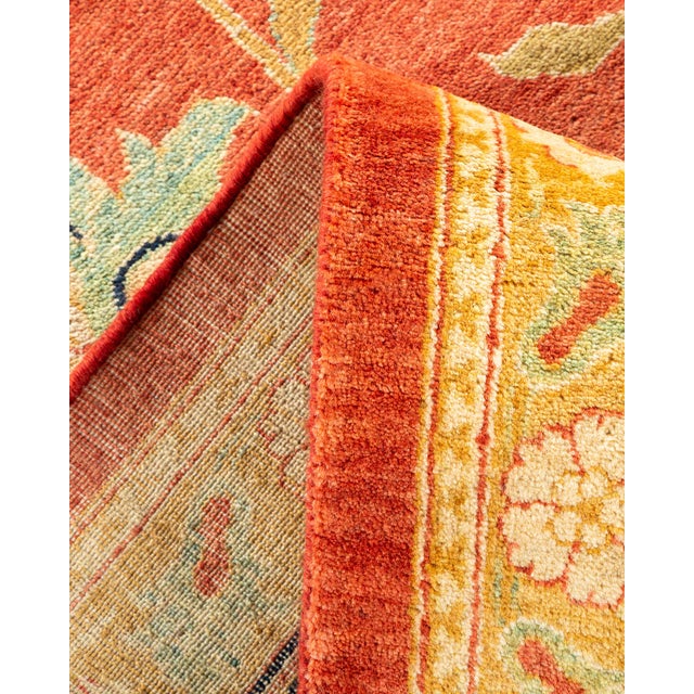 Mogul, One-of-a-Kind Hand-Knotted Area Rug - Orange, 10' 2" x 14' 4" For Sale In New York - Image 6 of 8