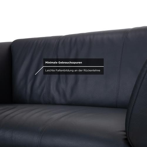 322 Two-Seater Black Sofa from Rolf Benz For Sale - Image 5 of 10