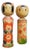 Vintage Traditional Narugo Kokeshi by Yusa Fukuju and Sakurai Shoji, Japan, 1950s, Set of 2 For Sale