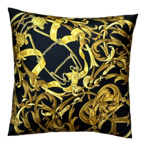 Hermes Mors a La Conetable Vintage Silk Scarf Pillow