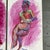 Abstract 1970’s Abstract Expressionist Female Nude Vibrant Paintings on Paper Signed-Set of 2 For Sale - Image 3 of 6
