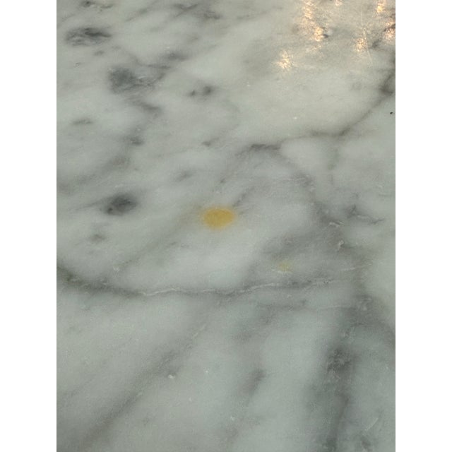 Stone Room & Board Eero Saarinen Style Oval Marble Dining Table For Sale - Image 7 of 13