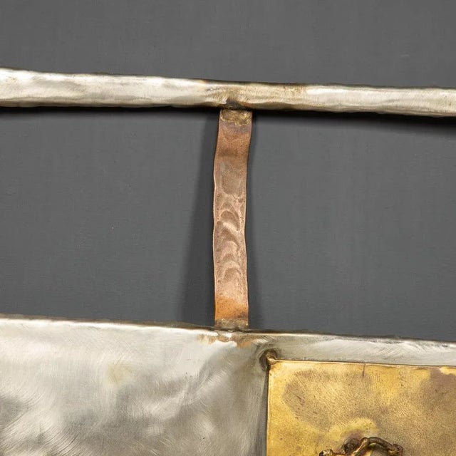 Gold 20th Century Italian Mix Metal Wall Art Car, 1970s For Sale - Image 8 of 13