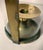 Metal Tommi Parzinger Candle Stick Holder with Original Hurricane Glass For Sale - Image 7 of 8