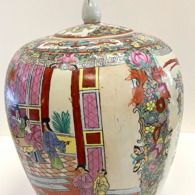 20th Century Rose Medallion Ginger Jar For Sale - Image 12 of 12