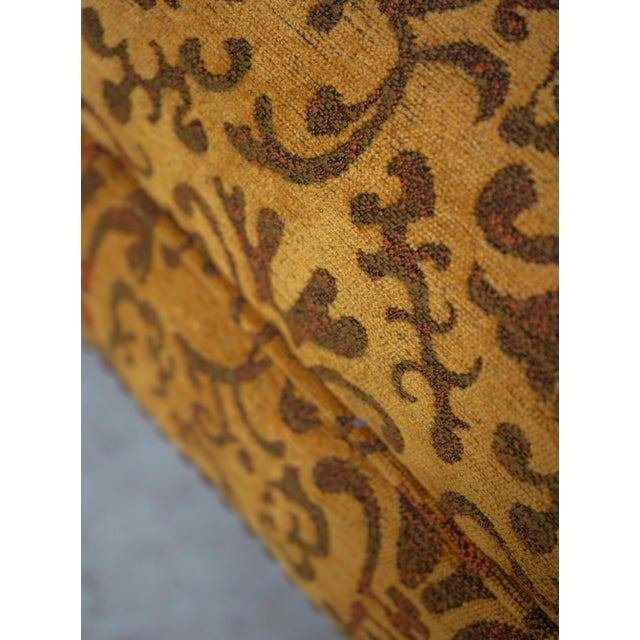 1930s Ball & Claw Mahogany Newly Upholstered Stool or Ottoman For Sale - Image 5 of 12