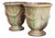 Pair of French Anduze Planters Flame 7” X 9” by La Madeleine For Sale