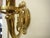 Vintage Brass Electric Wall Sconces - Pair For Sale - Image 4 of 8