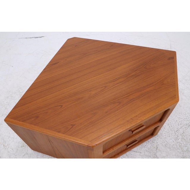 Vintage Danish Teak Corner Chest of Drawers from Dyrlund For Sale - Image 6 of 14