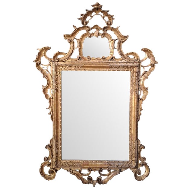 Eclectic Venetian Late Baroque Mirror Period: 19th Century (1800s) Cultural Area: Veneto / Northern Italy Materials:...