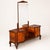 Brown Italian Chippendale Style Walnut & Burl Walnut Veneer Dressing Table, 1940s For Sale - Image 8 of 12