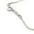 1990s Tiffany & Co Estate Love Knot Necklace 17" Silver For Sale - Image 4 of 9