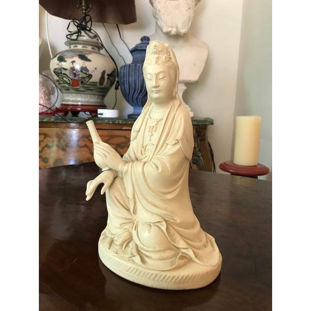 Vintage Chinese Resin Kwan Yin Buddha Figurine Chairish