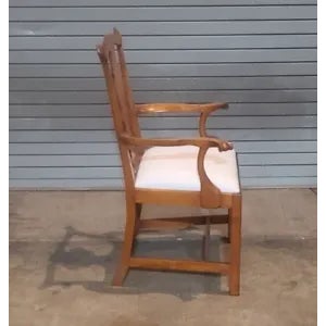 Eldred Wheeler Chippendale Style Tiger Maple Dining Chairs Bench Made - Set of 8 For Sale - Image 12 of 13