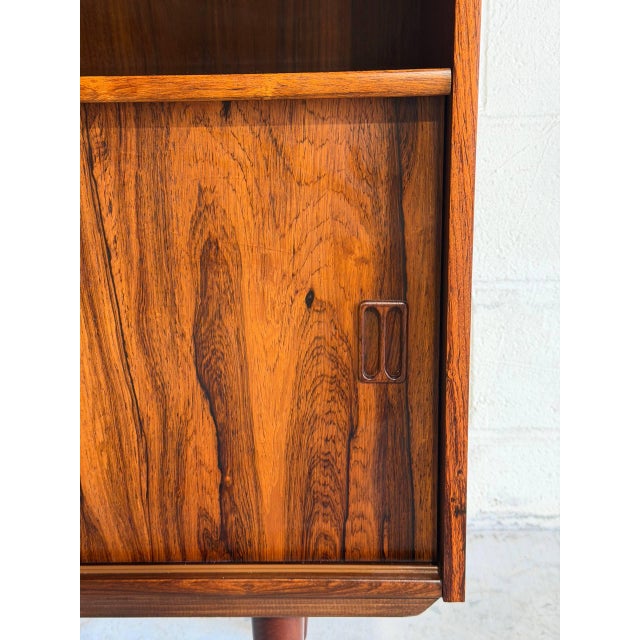 1960s Rosewood Bookcase With Sliding Doors Denmark 1960s For Sale - Image 5 of 9