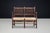 French Patinated Beech and Rush Two-Seat Bench, France, 1950s A charming and unusually compact French two-seat bench,...