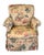 1990s Highland House Floral Slipcovered Swivel Armchair With Skirt & Casters For Sale - Image 6 of 12
