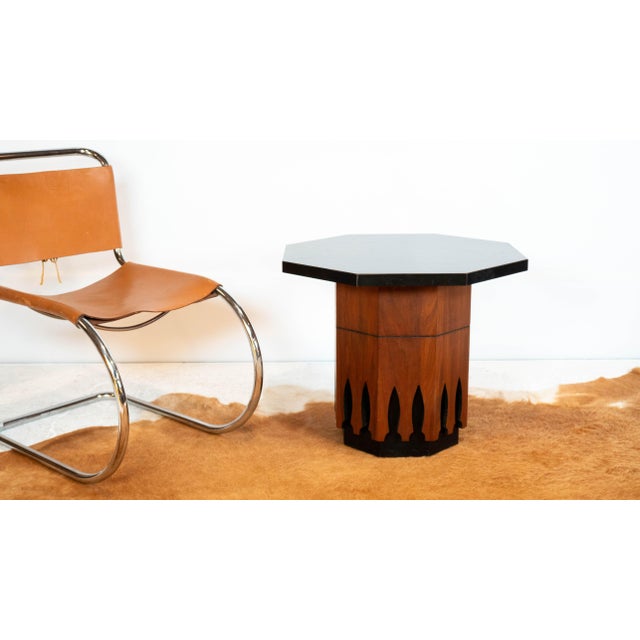 Wood Vintage Harvey Probber Attr. Walnut Side Table For Sale - Image 7 of 15