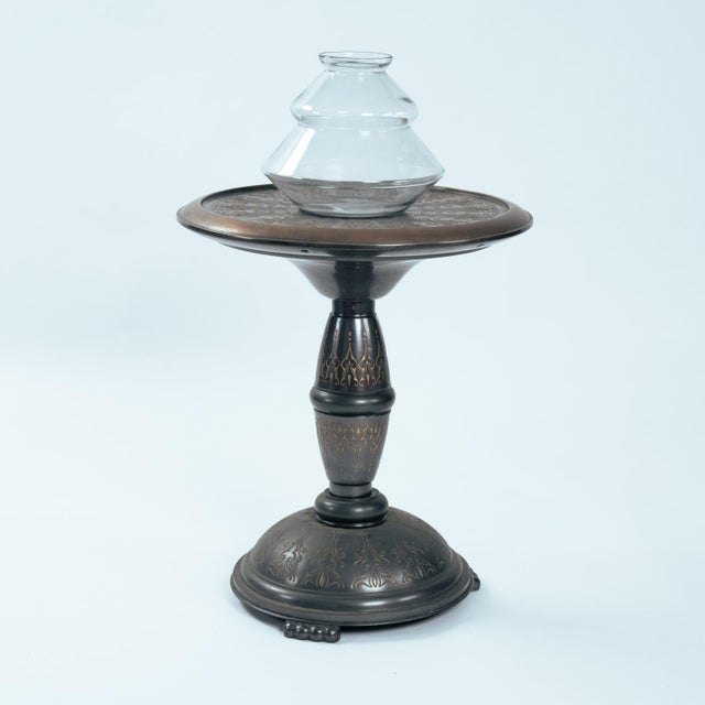 Dutch Art Nouveau Occasional Table with Floral Relief Decoration, 1920s For Sale - Image 14 of 16