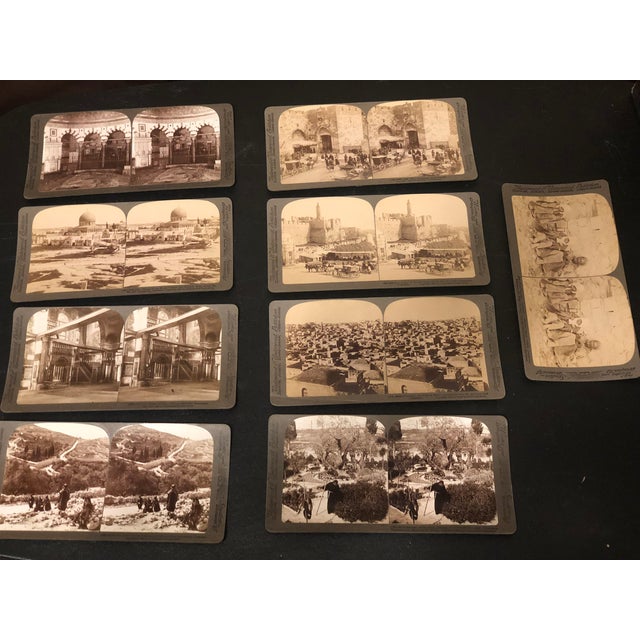 1900 Antique Underwood & Underwood Jerusalem Stereoview Set With Viewer & Box - 29 Pieces For Sale - Image 14 of 15