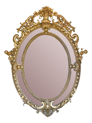 Large French Gilt Mirror